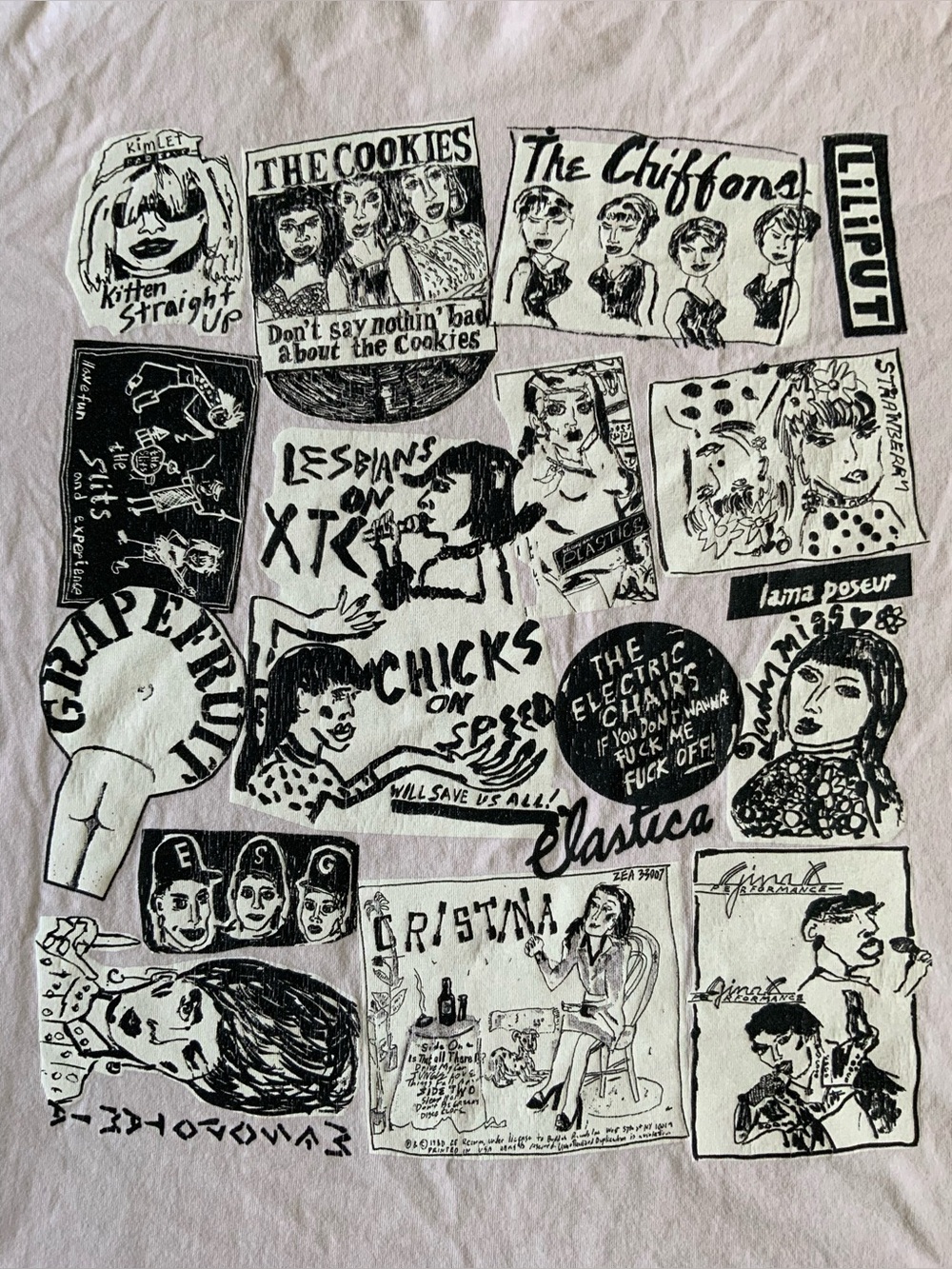 Wacky Wacko Art 1980s post-punk and indie music flyers shirt - Picture 6 of 9